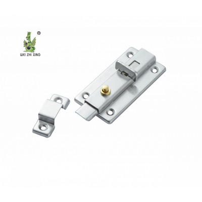 Self-lock  Stainless Steel Door Bolt Automate Lock With Pressing Button 3-4inches